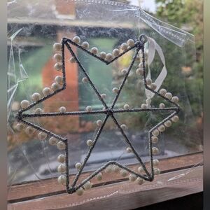 Silver and Pearl Snowflake Ornament